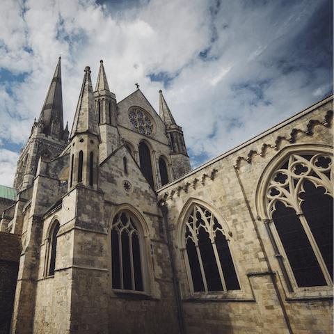 Visit Chichester Cathedral – a twenty-seven-minute drive away