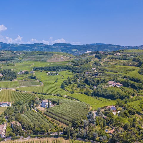 Explore surrounding meadows, or head further afield – Valpolicella is forty minutes away by car