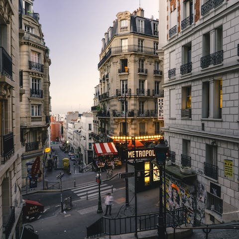 Wander through the romantic streets of Paris