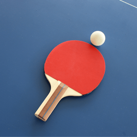 Stay active with a few games of table tennis 