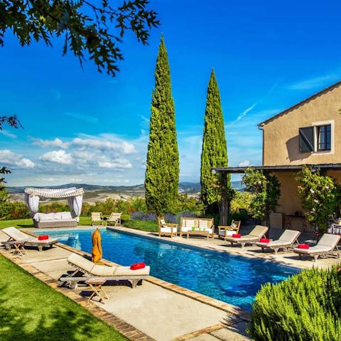 Enjoy your pool with a side of glamour and panoramic views