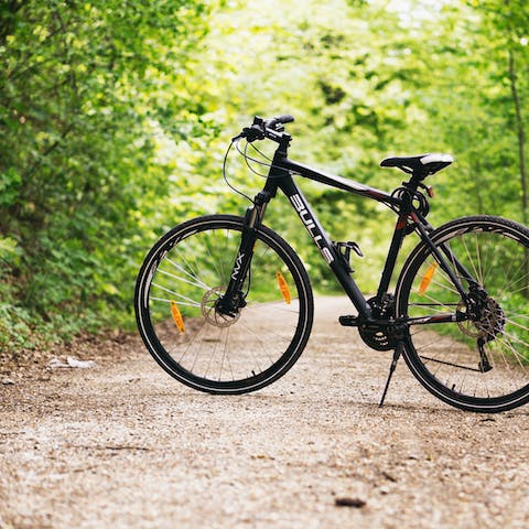 Cycle and hike the nearby Cambrian Mountains