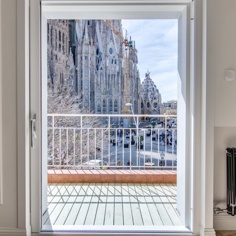 Be inspired by the views across La Sagrada Familia