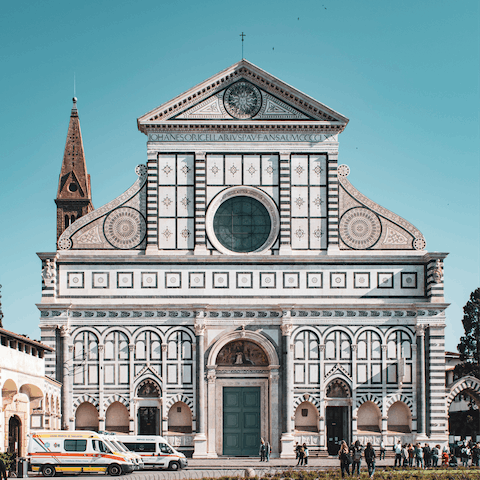 Go see the Basilica of Santa Maria Novella, a short walk away