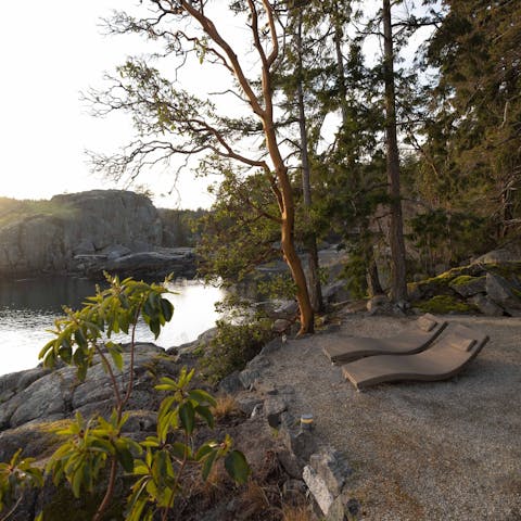 Lounge by the water with a good book