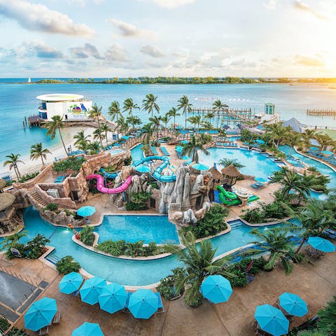 Run wild at the resort's incredible waterpark 