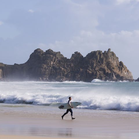 Surf Cornwall's waves – reachable in five minutes by car