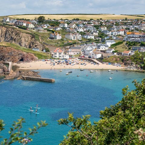 Soak up the refreshing spirit of the sea while walking down to Hope Cove