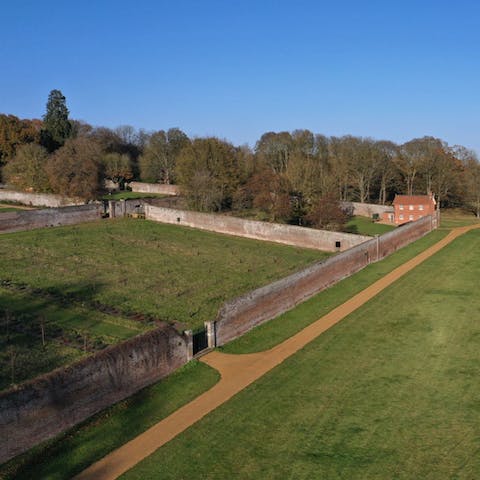 Relax in your private garden or explore the communal grounds where you'll find ancient trees and wildflower meadows