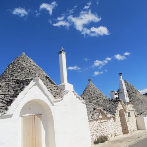Stay in the heart of Ostuni, just a short drive from the beaches of Villanova and Costa Merlata