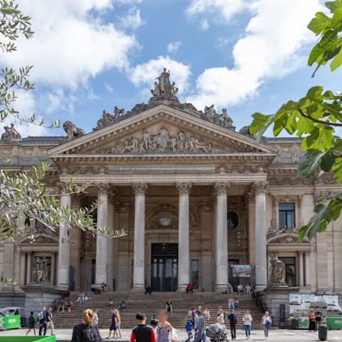 Attend an exhibition held in the former stock exchange building, five minutes away by foot
