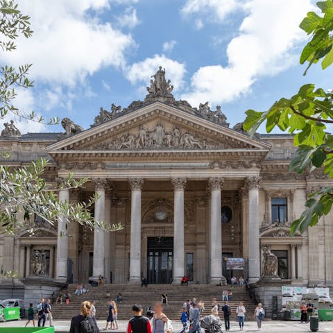 Attend an exhibition held in the former stock exchange building, five minutes away by foot