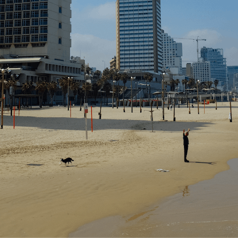 Stroll down to Gordon Beach in just over five minutes and swim in the Mediterranean Sea