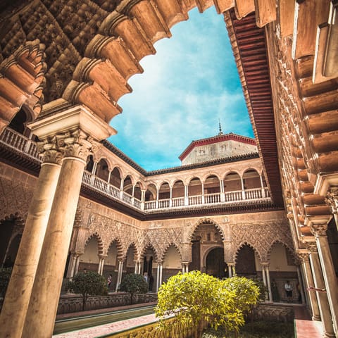 Visit the beautiful Royal Alcázar of Seville