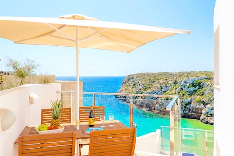 Soak in the picturesque vistas as you indulge in breakfast on your private terrace