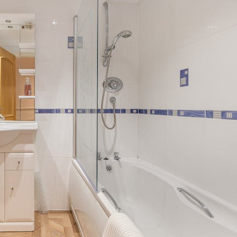 Reward yourself with a leisurely soak in the bathtub after a productive day