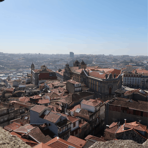 Get your bearings from Torre dos Clérigos, within easy walking distance