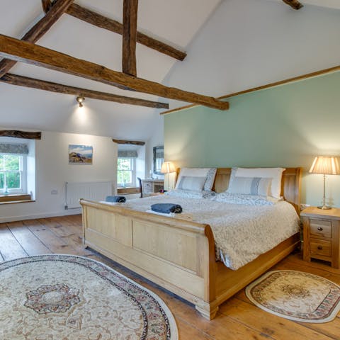 Admire the charming traditional touches dotted throughout the cottage