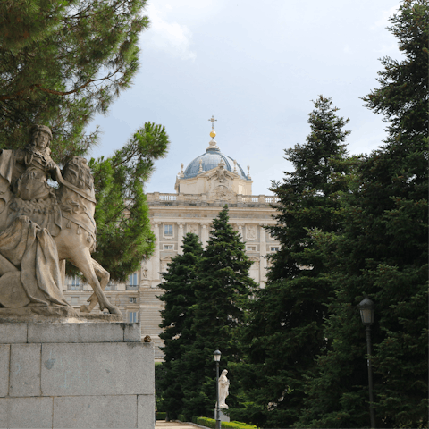 Head over to the nearby Sabatini Garden and Royal Palace for lovely days in the sun