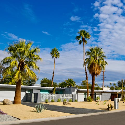 Take the five-minute drive downtown to check out Palm Springs' mid-century architecture