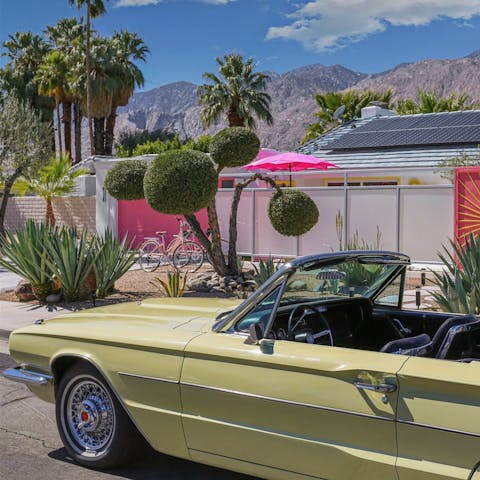 Rent a vintage car and cruise around Palm Springs