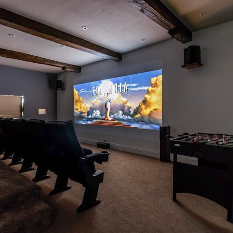 Catch your favourite flick at the private on-site home theatre