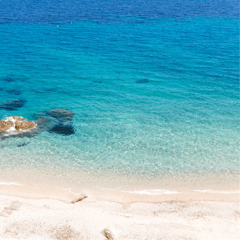 Step out of the front gate and straight on to the beautiful white, sandy beach