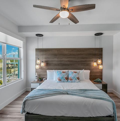 Sleep sound in stylish, coastal-themed bedrooms