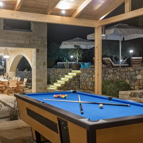 Get your game on with the outdoor billiards table