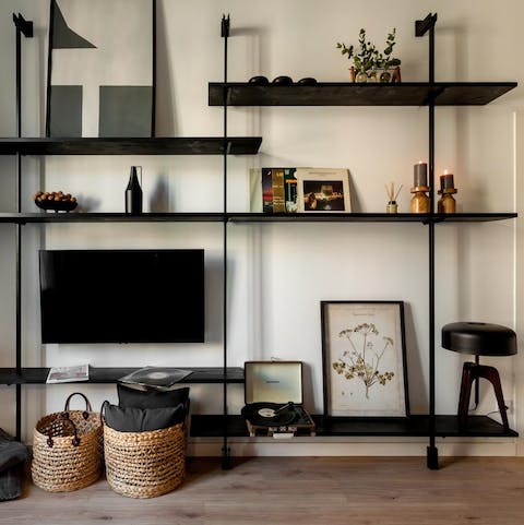 Admire the home's stylish, minimalist design