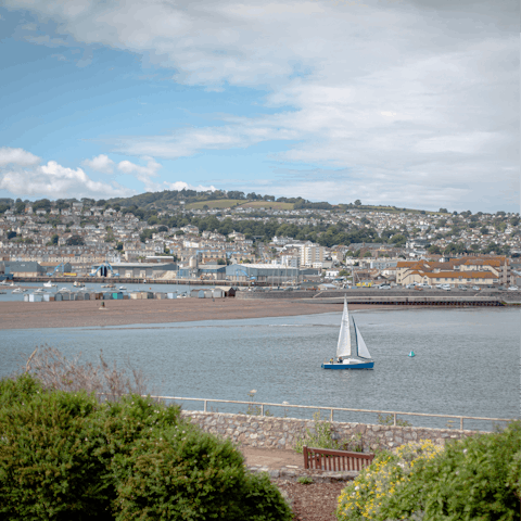 Tuck into fish and chips beside the sea in Torquay – it's a short drive away
