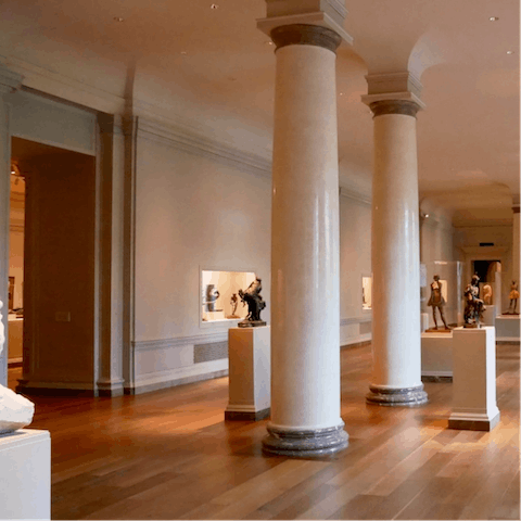 Explore the museums – within a five to twenty-minute walk away