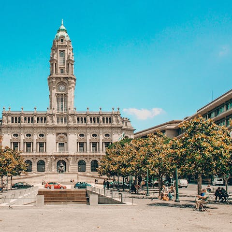 Spend time visiting Porto's historical sights from this central location