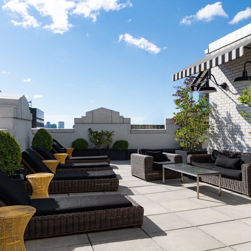 Greet the Big Apple from your rooftop deck – ideal for sunning yourself