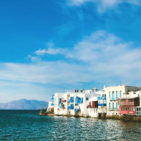 Explore the magical coastline of Mykonos, right on your doorstep