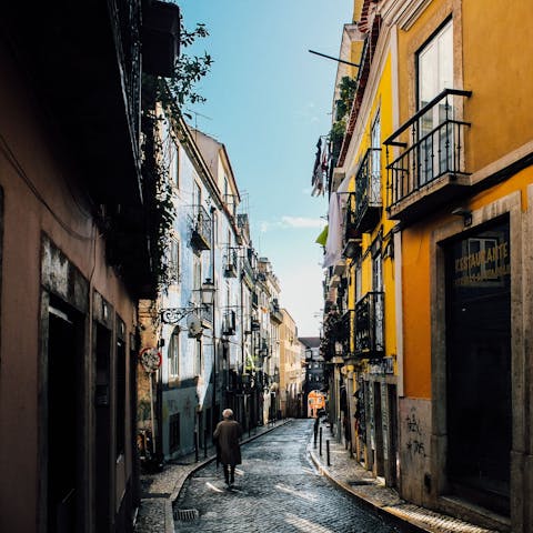 Stay on the cusp of Barrio Alto, one of Lisbon's liveliest neighbourhoods