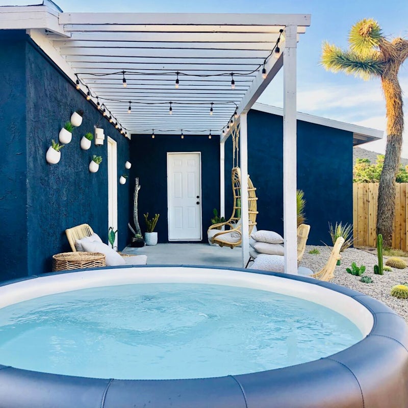 Enjoy a long soak in the new soft tub