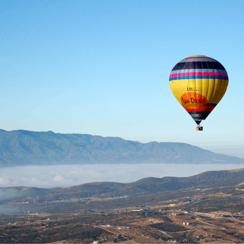 Explore the grand wine estates of Temecula – it's a twenty-minute drive