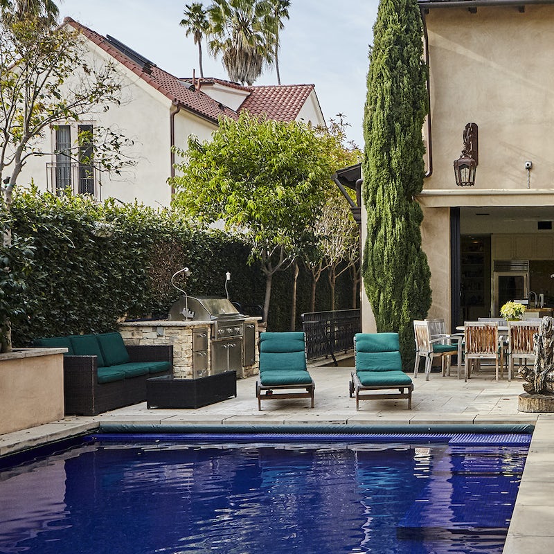 Sleep into the heated salt-water pool in the courtyard