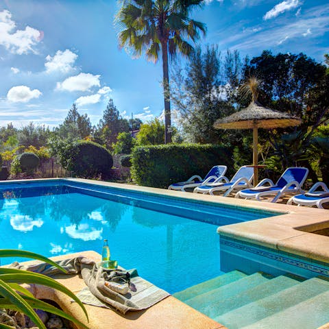 Lounge in the sun or take a refreshing dip in the pool 