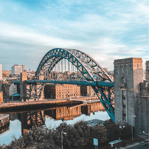 Stay just a thirty-minute drive away from Newcastle city centre 