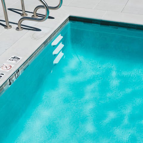 Work up an appetite with an afternoon dip in the pool