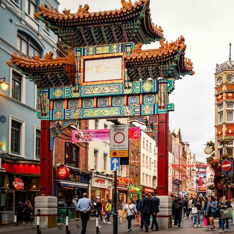 Stay in the heart of central London, just a few steps from the buzzing lantern-clad streets in Chinatown