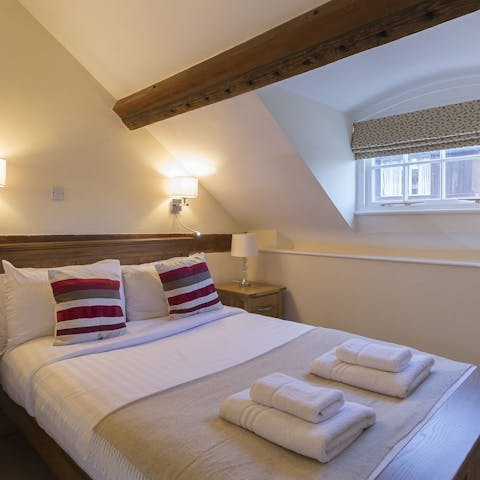 Enjoy a restful night’s sleep under the oak beams of this period cottage 