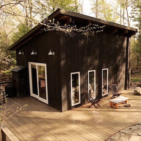 Stay in a secluded cabin surrounded by nature