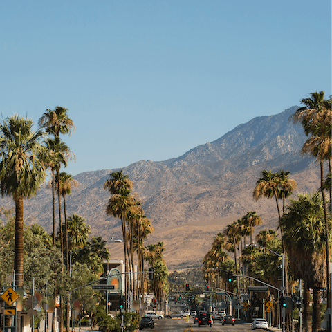Walk less than ten minutes to Downtown Palm Springs