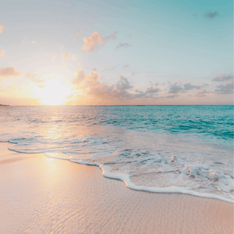 Drive for just a couple of minutes to the nearby beach