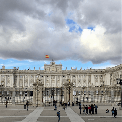 Take some pictures of the Royal Palace, a sixteen-minute walk from this home