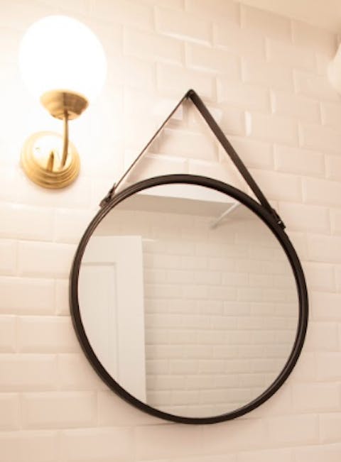 The large standout bathroom mirror