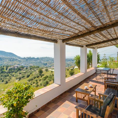 Snap some photos of the postcard scenery from your balcony while you sip sangria